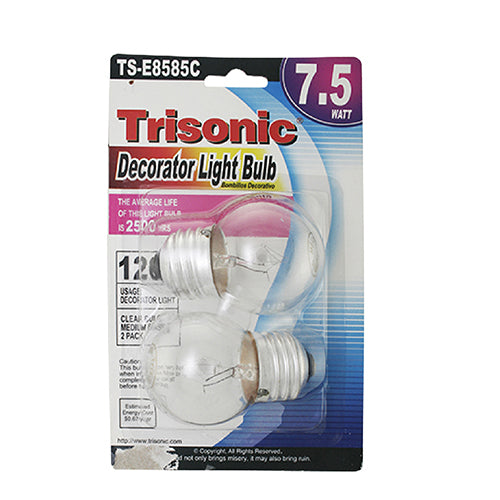 7.5 Watts Decorator Light Bulb, 2-ct.