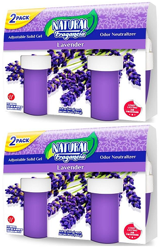 Lavender Adjustable Solid Gel Air Freshener, 10oz, 2 ct. (Pack of 2)