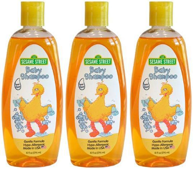 Sesame Street Baby Shampoo Gentle Formula, 10 fl oz. (Pack of 3)