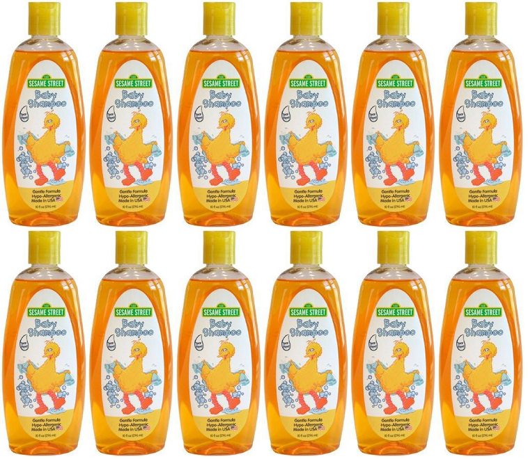 Sesame Street Baby Shampoo Gentle Formula, 10 fl oz. (Pack of 12)