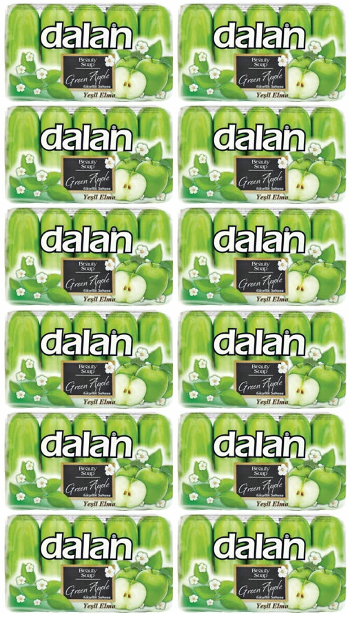 Dalan Green Apple Beauty Bar Soap, 5 Pack (Pack of 12)