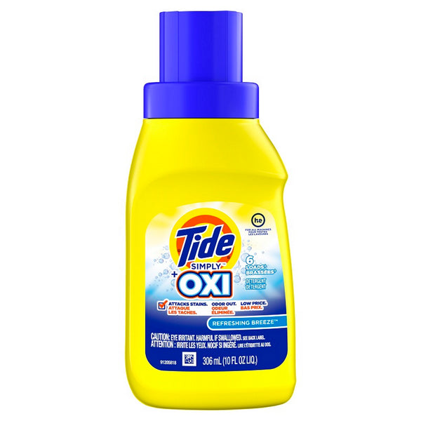 Tide Simply + Oxi Liquid Laundry Detergent, 10oz (306ml)