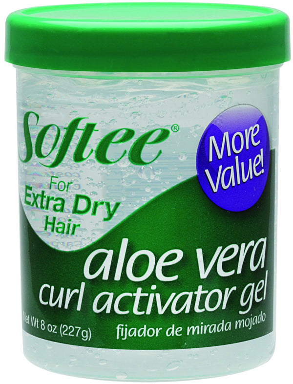 Softee Aloe Vera Curl Activator Gel, 8 oz.