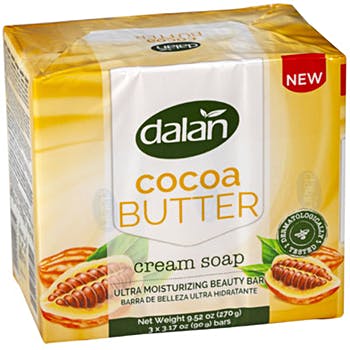 Dalan Cocoa Butter Cream Bar Soap, 3 Pack