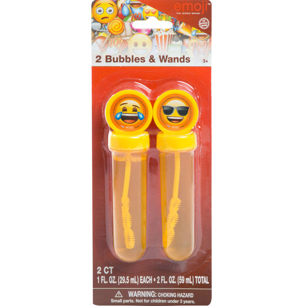 Emoji Bubbles & Wands 1oz, 2ct