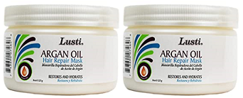 Lusti Naturals Argan Oil Hair Repair Mask, 10 oz. (Pack of 2)
