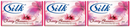 Silk Cherry Blossom Moisturizing Milk Cream Beauty Bar Soap, 3 Pack (Pack of 3)