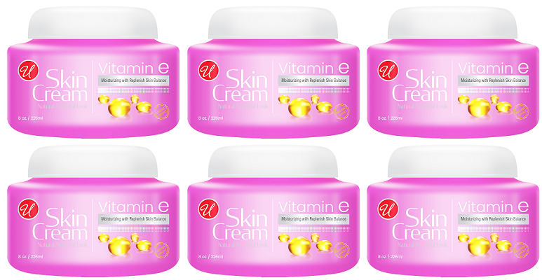 Vitamin E Moisturizing Skin Cream, 8 oz. (Pack of 6)