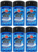 Clear Stick Deodorant Clean Fresh Scent, 2.25 oz (Pack of 6)