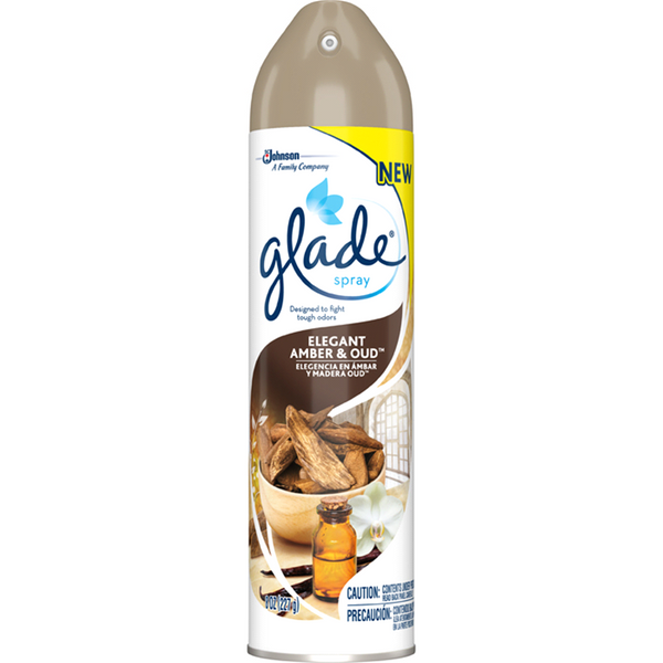 Glade Spray Elegant Amber & Oud Air Freshener, 8 oz