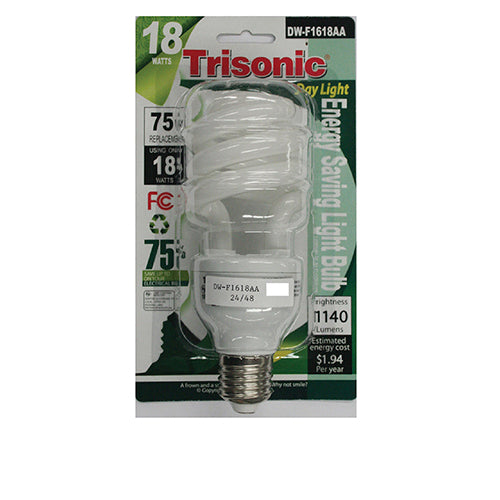 18 Watts (75 Watts Equivalent) Energy Saving Light Bulb