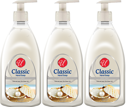 Universal Classic White Pearls Hand Soap, 13.5 oz (Pack of 3)