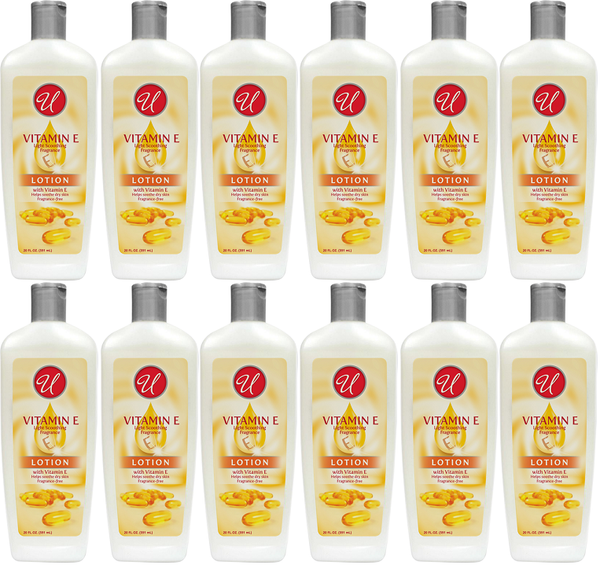 Vitamin E Light Soothing Fragrance Lotion, 20 fl oz. (Pack of 12)