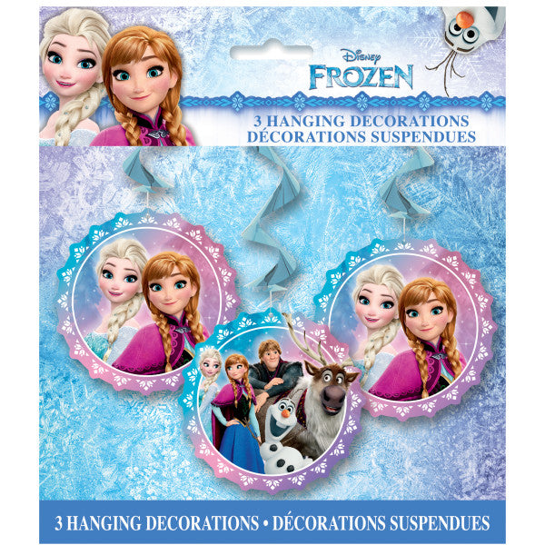 Disney Frozen Hanging Swirl Decorations, 26", 3ct