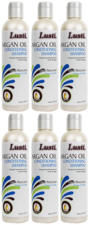 Lusti Naturals Argan Oil Conditioning Shampoo, 8 oz (Pack of 6)