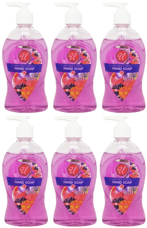 Universal Antibacterial Berry Medley Hand Soap, 13.5 oz (Pack of 6)