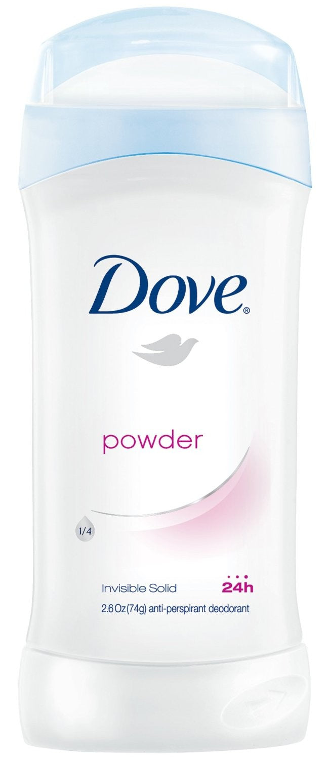 Dove Powder Invisible Solid Anti-Perspirant Deodorant, 2.6 oz.