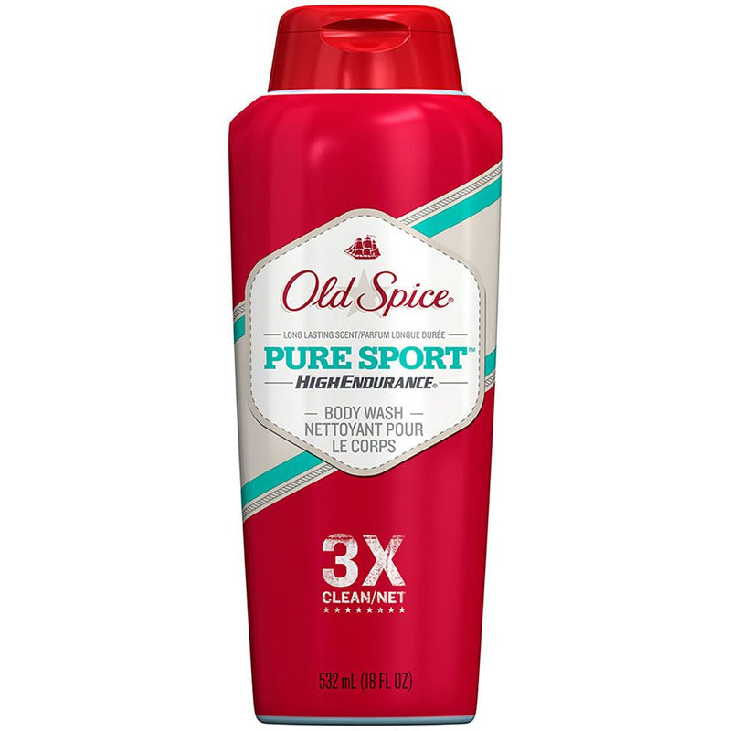 Old Spice Pure Sport High Endurance Body Wash, 18 fl oz.