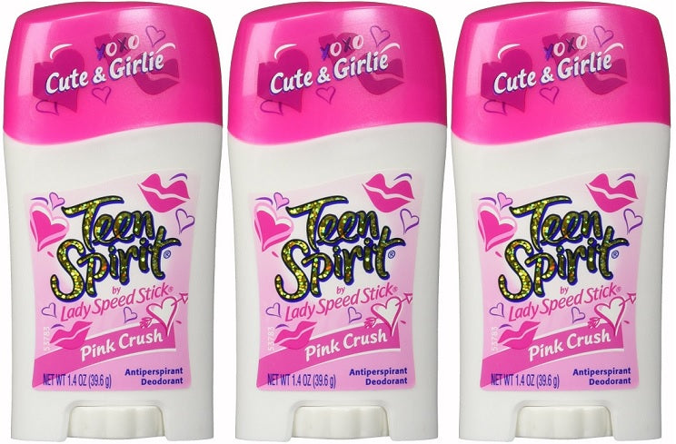 Teen Spirit Lady Speed Stick Pink Crush Deodorant, 1.4 oz. (Pack of 3)