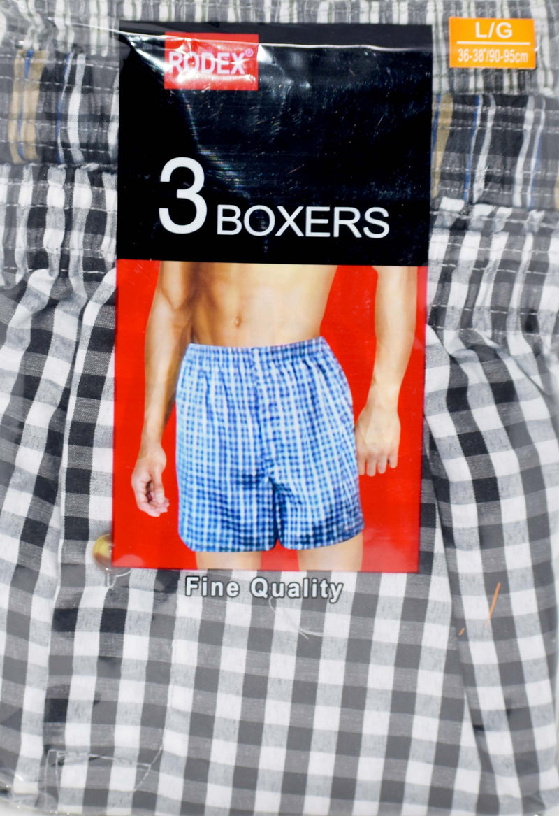 Rodex Boxers Assorted, Pack of 3