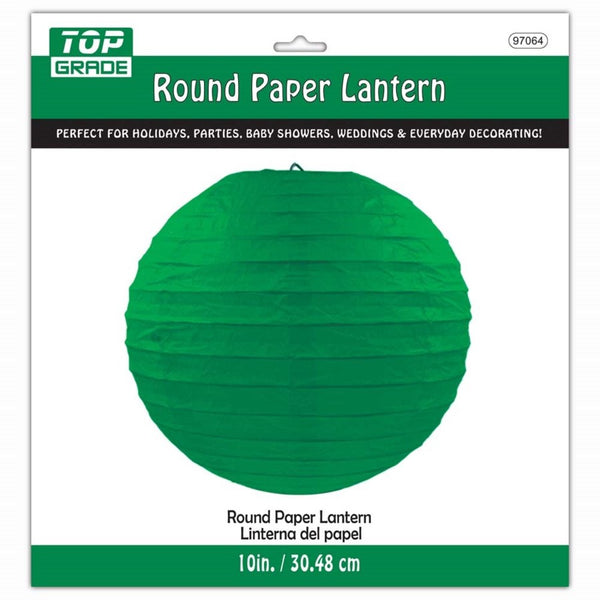Green Round Paper Lantern 12", 1 ct.