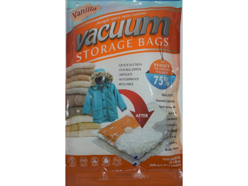 Vacuum Storage Bags Vanilla 60x80cm, 1-ct