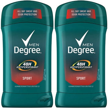 Degree for Men Dry Protection Sport 48 Hour Deodorant, 1.7 oz. (Pack of 2)