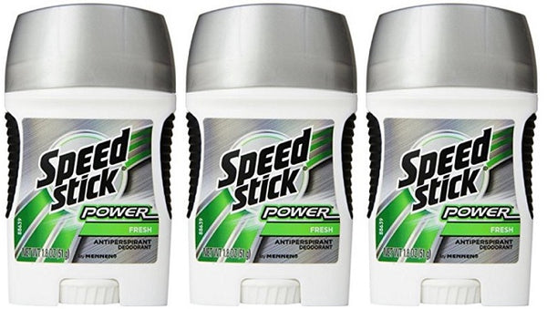 Speed Stick Power Fresh 24 Hour Protection Deodorant, 1.8 oz. (Pack of 3)
