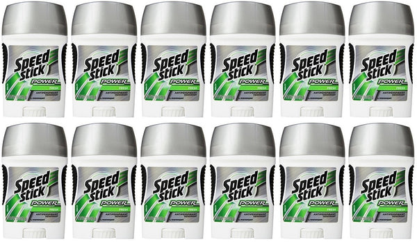 Speed Stick Power Fresh 24 Hour Protection Deodorant, 1.8 oz. (Pack of 12)