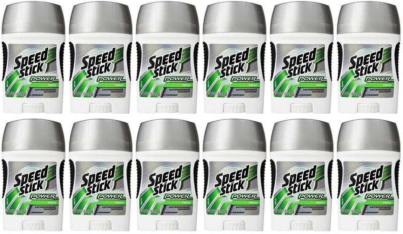 Speed Stick Power Fresh 24 Hour Protection Deodorant, 1.8 oz. (Pack of 12)