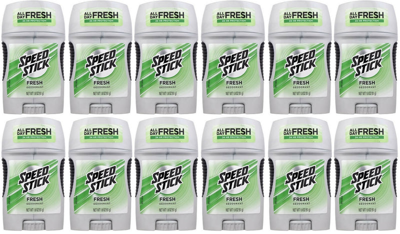 Speed Stick Fresh 24 Hour Protection Deodorant, 1.8 oz. (Pack of 12)