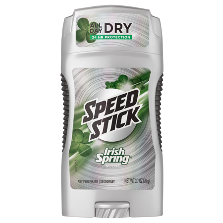 Speed Stick Irish Spring Scent 24 Hour Protection Deodorant, 2.7 oz