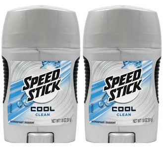 Speed Stick Cool Clean Antiperspirant Deodorant, 1.8 oz. (Pack of 2)