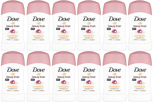 Dove Beauty Finish with Light Reflecting Minerals Deodorant, 40 ml (Pack of 12)