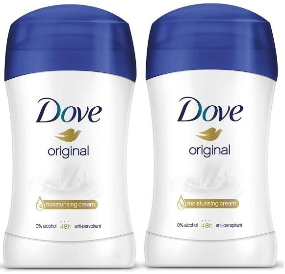 Dove Original Anti-Perspirant Deodorant, 40 ml (Pack of 2)