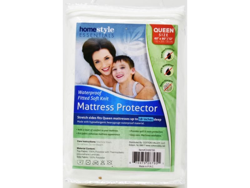 Mattress Protector Queen size 60" x 80/12", 1-ct