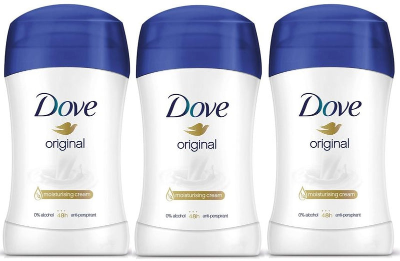 Dove Original Anti-Perspirant Deodorant, 40 ml (Pack of 3)