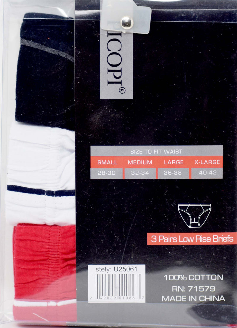 Picopi Low Rise Assorted Briefs, Pack of 3 – MarketCOL