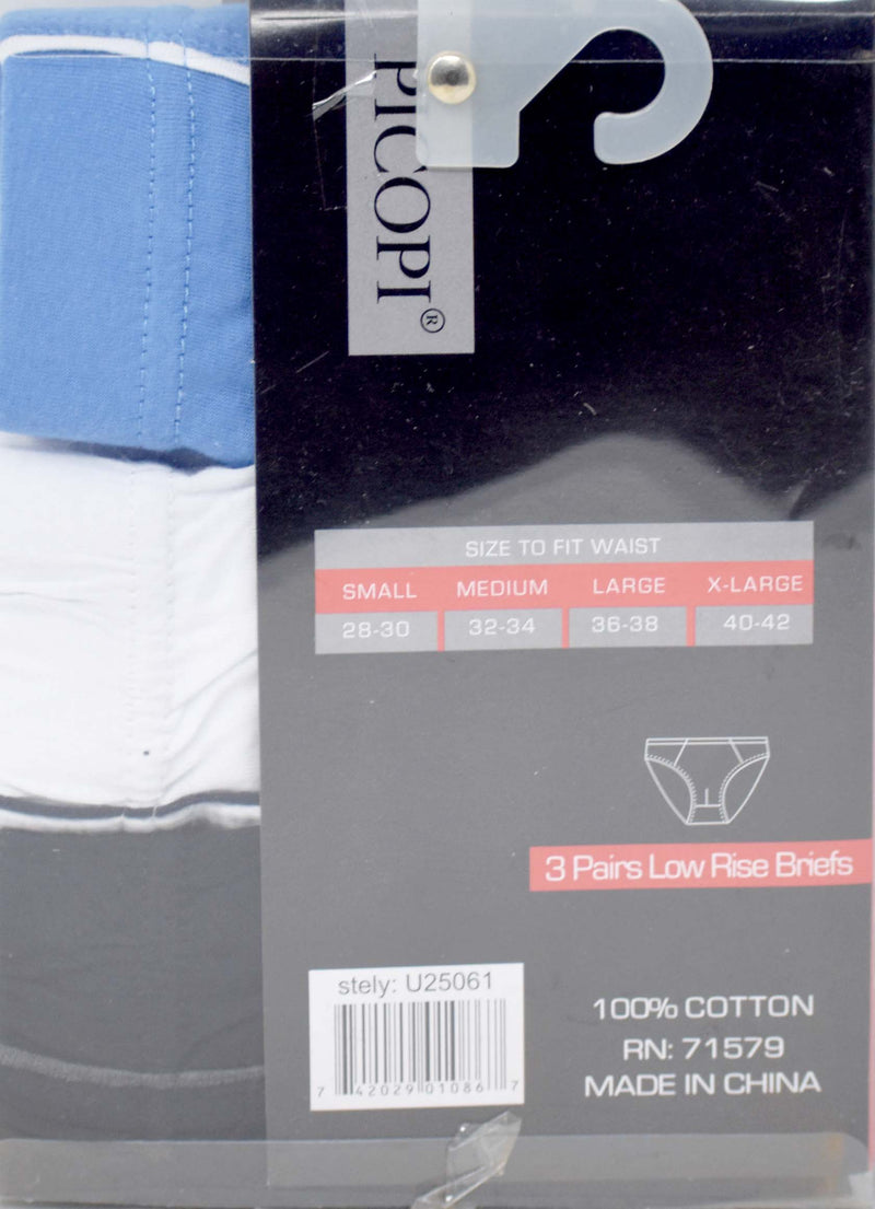 Picopi Low Rise Assorted Briefs, Pack of 3 – MarketCOL