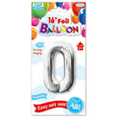 16" Foil Balloon Number "0", 1-ct.