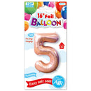 16" Foil Balloon Number "5", 1-ct.