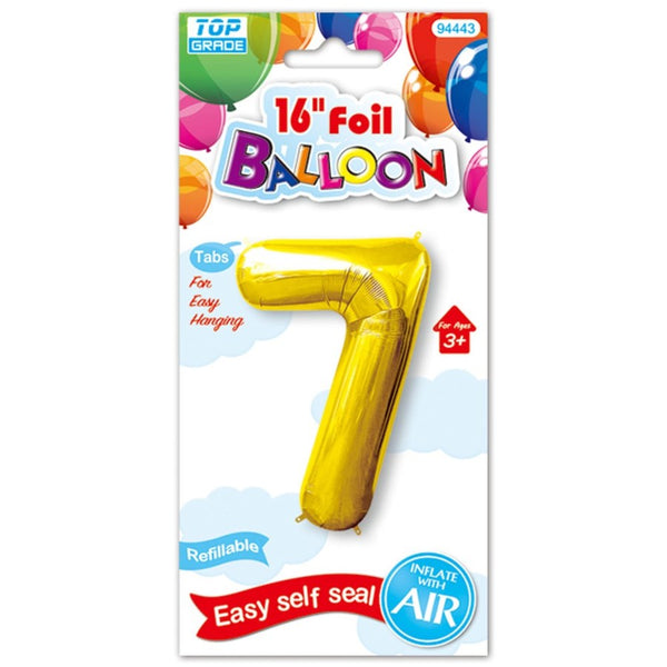 16" Foil Balloon Number "7", 1-ct.