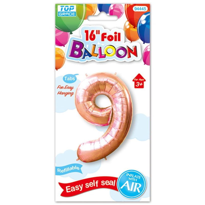 16" Foil Balloon Number "9", 1-ct.