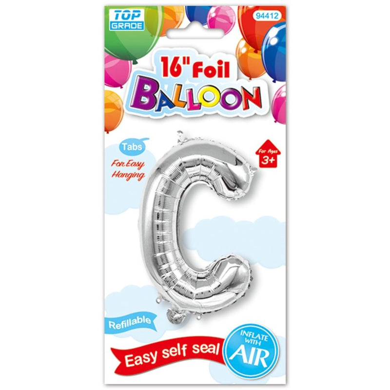 16" Foil Balloon Letter "C", 1-ct.