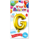 16" Foil Balloon Letter "G", 1-ct.