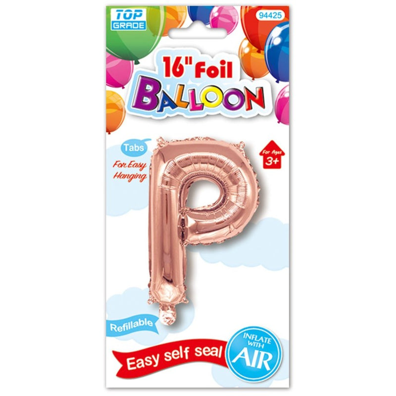 16" Foil Balloon Letter "P", 1-ct.