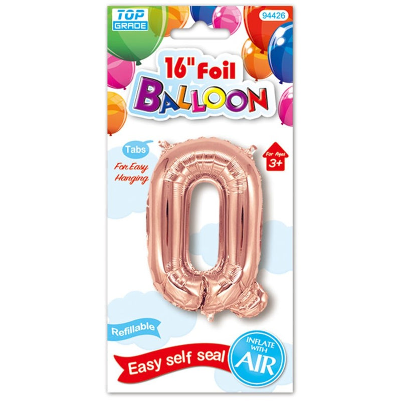 16" Foil Balloon Letter "Q", 1-ct.