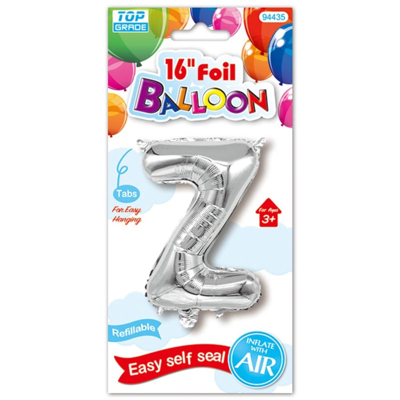16" Foil Balloon Letter "Z", 1-ct.