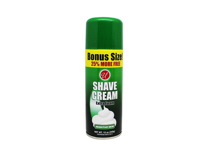 Care for Men Extra Foam Shave Cream for Sensitive Skin, 12 oz.
