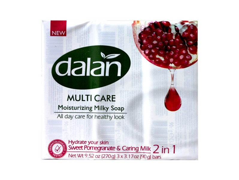 Dalan Sweet Pomegranate & Caring Milk Bar Soap, 3-Pack